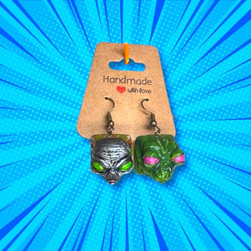3D-Printed Keycap Earrings | Handmade Mechanical Keyboard Je...