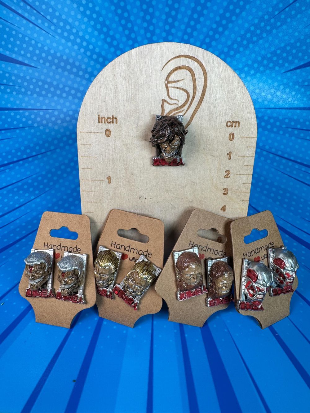 Attack on Titan Anime Jewelry - Earrings, AOT Fan Gift