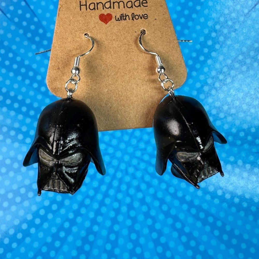 Darth Vader Earrings | Star Wars Dangle Jewelry | 3D Printed...