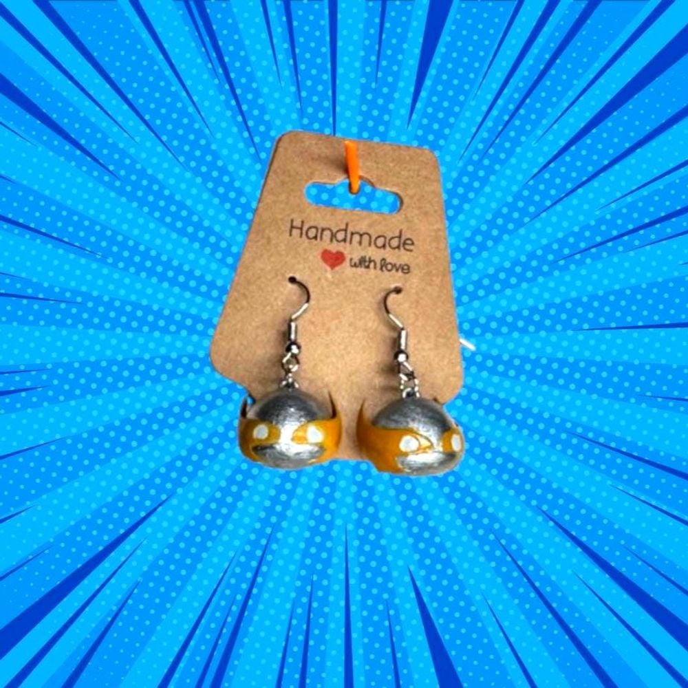 3D-Printed Comic Book Character Earrings | Handmade Superher...